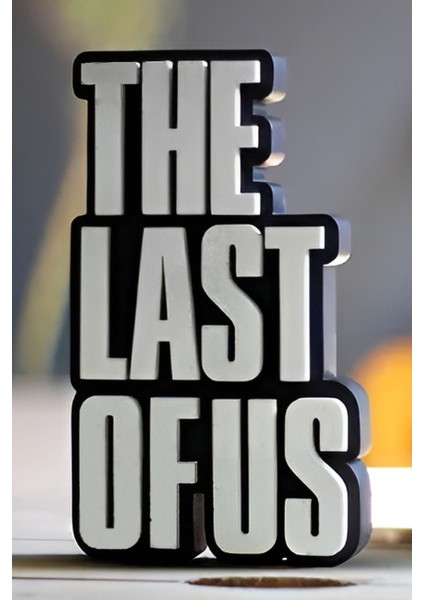 Luxury The Last Of Us Logo Dekoratif Biblo Masaüstü Süsü Oyuncu Süsü 1 Adet