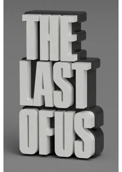 Luxury The Last Of Us Logo Dekoratif Biblo Masaüstü Süsü Oyuncu Süsü 1 Adet