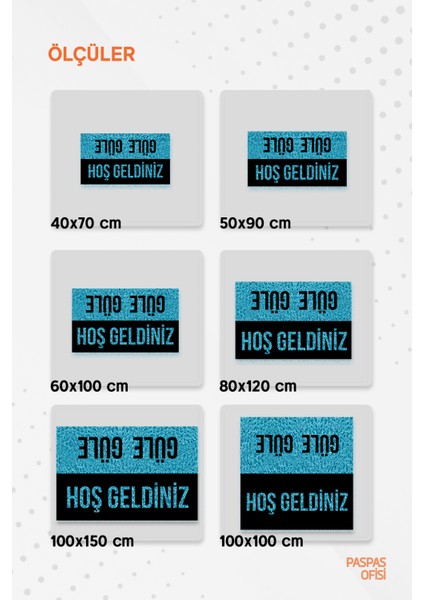 Shoes Off Baskılı Kıvırcık Paspas Kapı Önü Paspası Kaymaz Taban