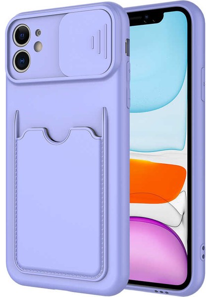 iPhone 11 Kılıf ​klcr Kartix Kapak-Lila