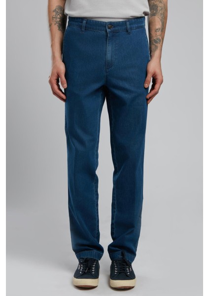 Chase Erkek %100 Pamuk Jean Pantolon Marcelo Dark Blue