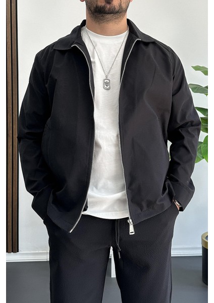 Erkek Oversize Trenç Ceket Mevsimlik Siyah EDW360 fiyatları