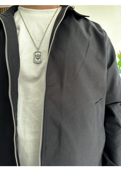 Erkek Oversize Trenç Ceket Mevsimlik Siyah EDW360 indirimleri