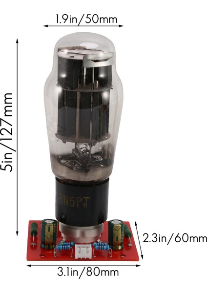 6N13P Vakum Tüplü Ön Amplifikatör Kartı Yüksek Voltaj 200V Devre 6N5P (Yurt Dışından)
