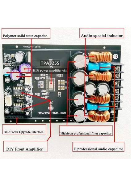 TPA3255 Fever Hıfı Dijital Amplifikatör Kartı 315W+315W Amplifikatör (Yurt Dışından)