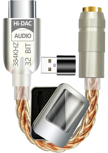 USB C - 3.5mm Dac Kulaklık Amplifikatörü Hifi Dijital Ses Kod Çözücü (Yurt Dışından) indirimleri