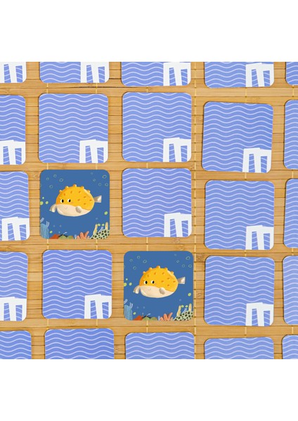 Memory Card Game- Eğitici Su Altı Hafıza Oyunu 3+ Yaş
