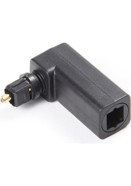 Adet Toslink 90 Derece Optik Ses Kablosu Adaptörü Erkekten Dişiye (Yurt Dışından)