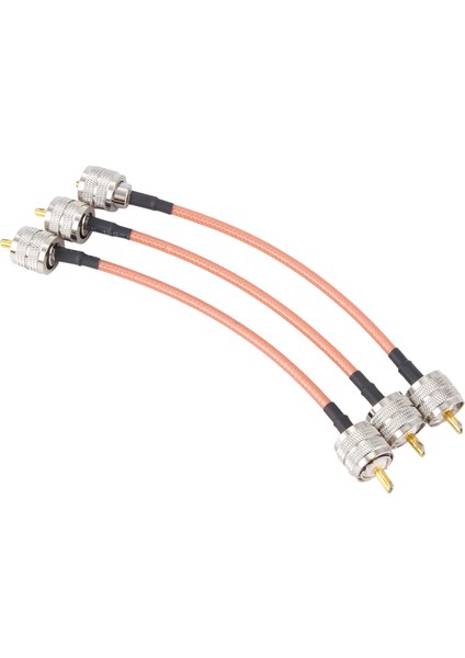 3 Adet RG142 Uhf PL259 Erkek Fiş - PL259 Erkek Fiş Sıkma Konnektörü (Yurt Dışından) modelleri