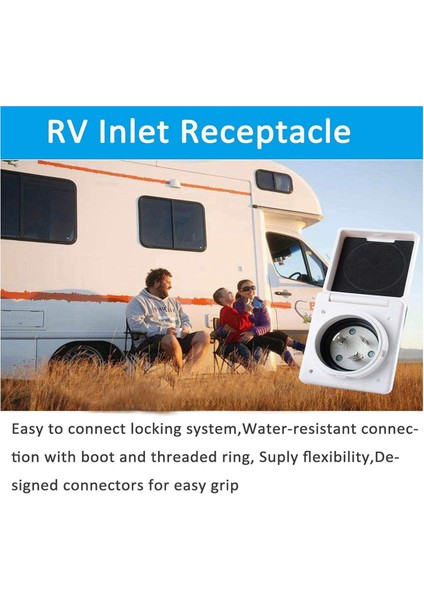 30AMP Rv Güç Giriş Çıkışı Kıyı Güç Kiti W/boot Kordon Koruyucu (Yurt Dışından)