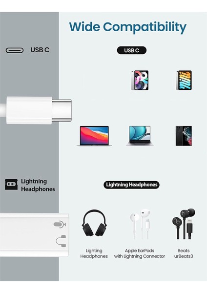 USB C - Apple Arayüzü Kulaklık Ses Adaptörü iPhone 15 Için (Yurt Dışından) modelleri