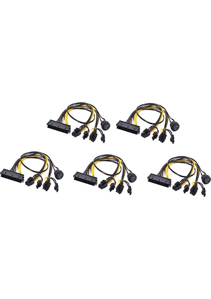 Adet Atx Güç 24PIN - Çift 6+2 Pin 8 Pin Açma-Kapama Anahtarlı Kablo (Yurt Dışından)