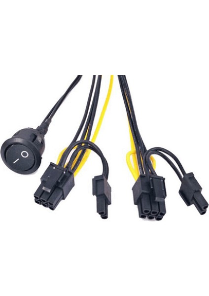 Adet Atx Güç 24PIN - Çift 6+2 Pin 8 Pin Açma-Kapama Anahtarlı Kablo (Yurt Dışından) indirimleri