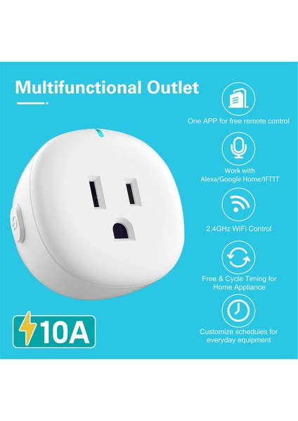Tuya Wifi Akıllı Priz Kablosuz Uzaktan Kumanda Prizi Beyaz Abd Fişi (Yurt Dışından) modelleri