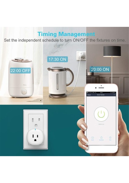 Tuya Wifi Akıllı Priz Kablosuz Uzaktan Kumanda Prizi Beyaz Abd Fişi (Yurt Dışından) indirimleri