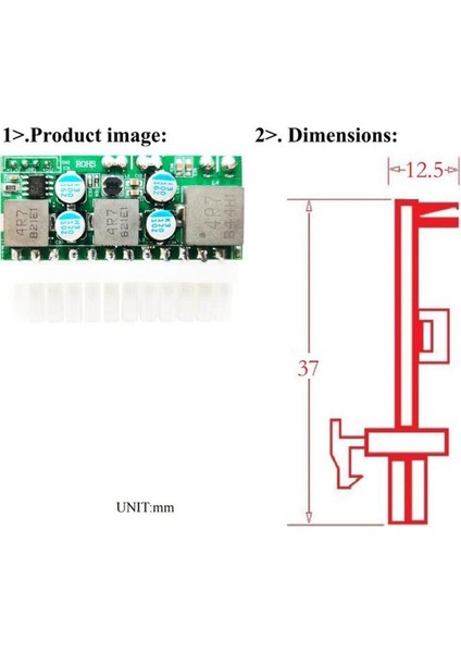 Dc-Atx 120W 24PIN Güç Kaynağı Modülü Anahtarı Pico Psu Otomatik Mini Itx (Yurt Dışından)