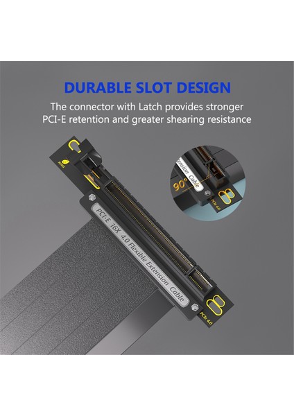 Pcıe 4.0 16X Uzatma Kablosu, Uzunluk 30CM(90 Derece) (Yurt Dışından) modelleri