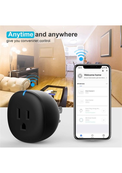 Tuya Wifi Akıllı Priz Kablosuz Uzaktan Kumanda Prizi Siyah Abd Fişi (Yurt Dışından) fırsatları