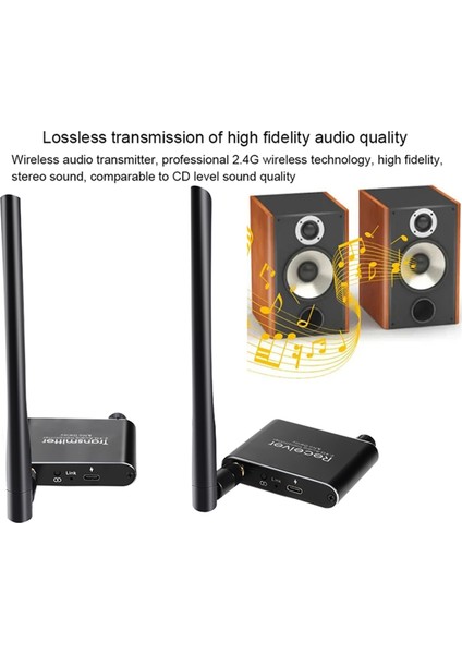 Kablosuz Ses Verici Alıcı 50M 2.4g Kablosuz Ses Adaptörü (Yurt Dışından) fırsatları