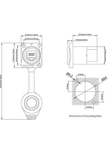 Basmalı RJ45 Konnektörlü Ekranlı Basmalı RJ45 Tutucu Yok, B (Yurt Dışından) fırsatları