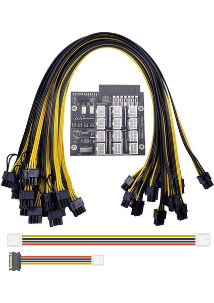 Madencilik Breakout Kartı 12 Port 6pin Güç Modülü Hp 500W Için (Yurt Dışından)