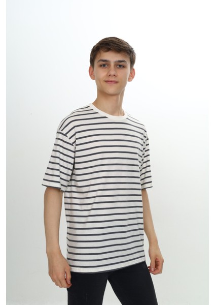 Unisex Çocuk Çizgili Tişört fiyatları