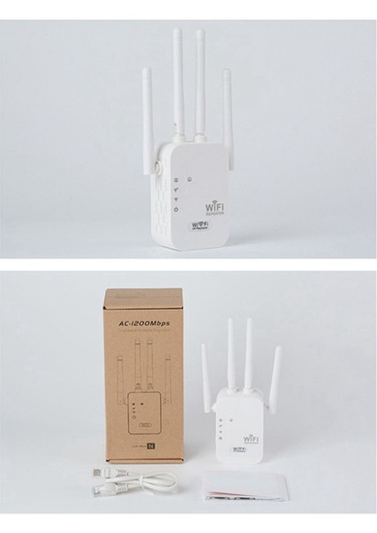 1200M 5g Çift Bantlı Wifi Amplifikatör Gelişmiş Kablosuz Yönlendirici, Ab Fişi (Yurt Dışından) fiyatları