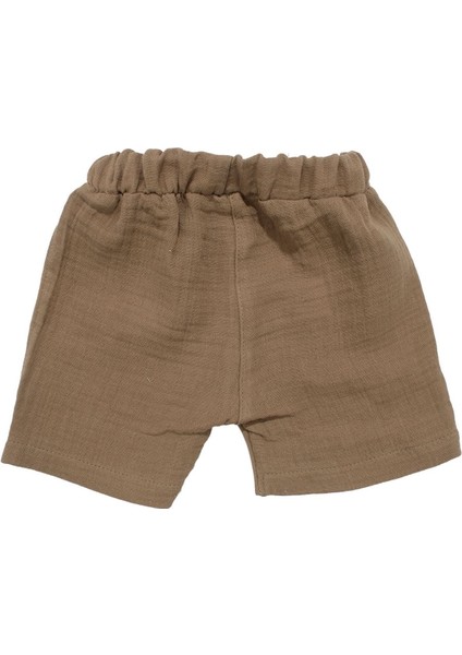Erkek Bebek Ekru Haki Güneş Fun Outdoors Yazılı 2'li Takım - 1015770
