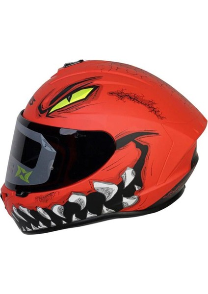 Draken Forza B5 Matt Red Full Face Motosiklet Kaskı fiyatları