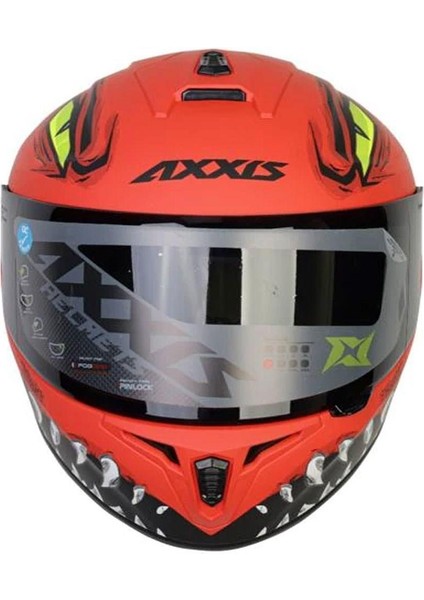 Draken Forza B5 Matt Red Full Face Motosiklet Kaskı modelleri