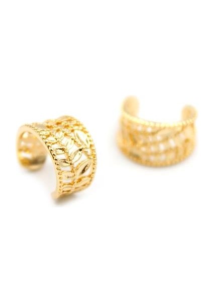 2'li Kıkırdak Küpe - Altın