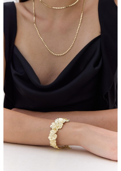 Vıntage Çiçek Bilezik Açık Sarı modelleri