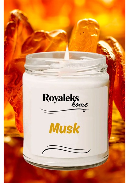 4 Adet Doğal Özel Seri Kokulu Dekoratif Kavanoz Mum 4 x 210 cc - Royal Set - Ryl