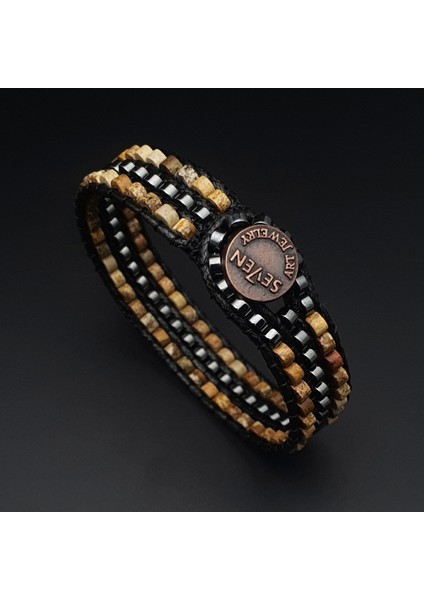 Doğal Taş Bileklik, Jasper ve Hematit Tarz Bileklik, Tasarım Bileklik, Erkek Bileklik, Kadın Bileklik modelleri