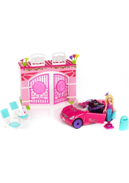 Luxury Barbie Blok Araç ve Garaj Seti 1 Adet