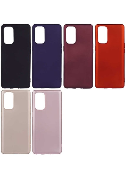 Oppo Reno 5 Pro 5g Kılıf Klcr Premier Silikon Kapak-Kırmızı fiyatları