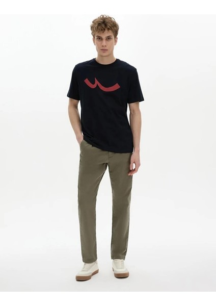 Peyoro Lacivert Erkek Sıfır Yaka Kısa Kol T-Shirt 1225841826089301