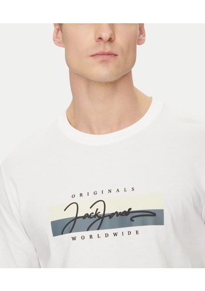 JORFREDERIKSBERG BOX SCRIPT TEE SS CN LN SIFIR YAKA T-SHIRT