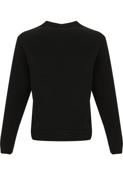 RI SL FT CREW Siyah Kadın Sweatshirt modelleri