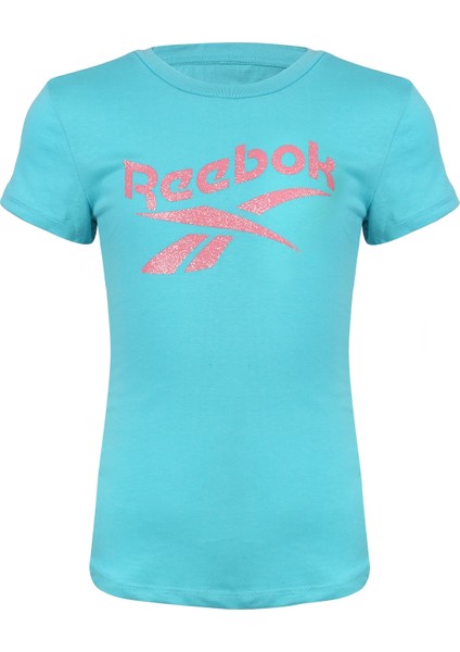 BIG WAVY TEE Mavi Kız Çocuk Kısa Kol T-Shirt