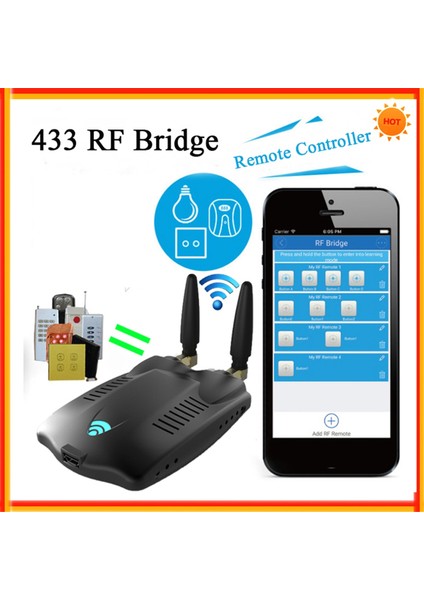 Ewelink 433RF Köprüsü 433MHZ'I Wifi Sinyal Uzaktan Kumandasına Dönüştürmek Için (Yurt Dışından)
