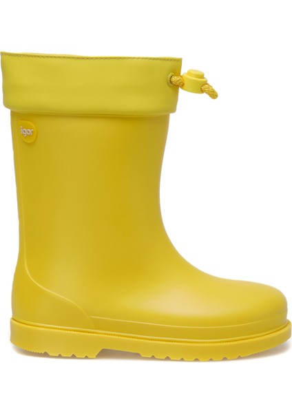 W10101 CHUFO CUELLO BORRE Sarı Unisex Çocuk Yağmur Çizmesi