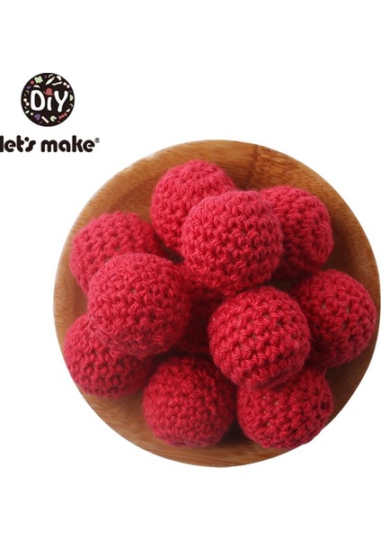 10 Adet 20MM Ahşap Boncuk Tığ Işi Boncuk Diş Kaşıyıcı Oaganicbebek Diş Kaşıyıcıları Bpa Ahşap Kendin Yap Küçük Çubuk Bebek Diş Kaşıyıcı Oyuncağı (Yurt Dışından)