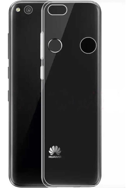 Huawei P8 Lite Kılıf Klcr Süper Silikon Kapak-Renksiz