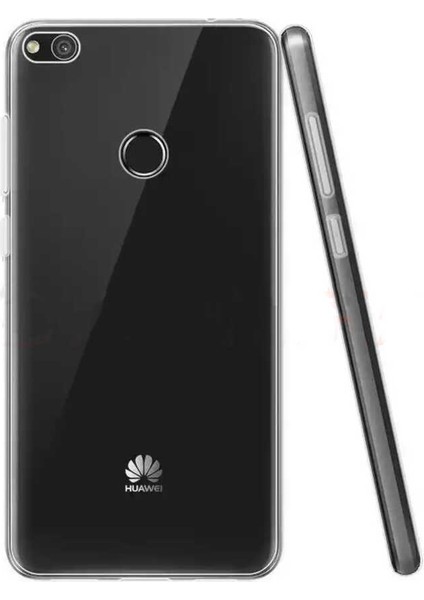 Huawei P8 Lite Kılıf Klcr Süper Silikon Kapak-Renksiz