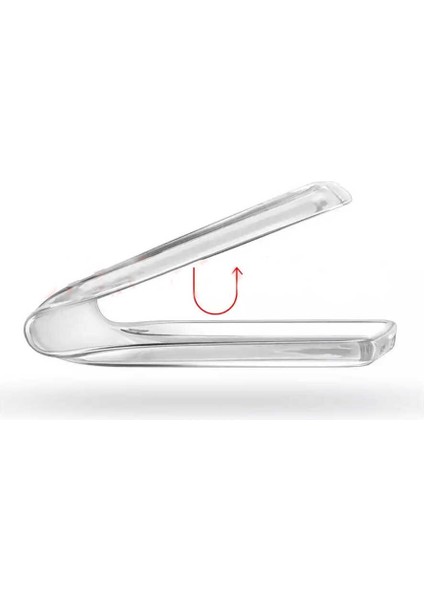 Huawei P8 Lite Kılıf Klcr Süper Silikon Kapak-Renksiz