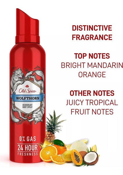 Wolfthorn Erkek Deodorant Vücut Spreyi 140 ml