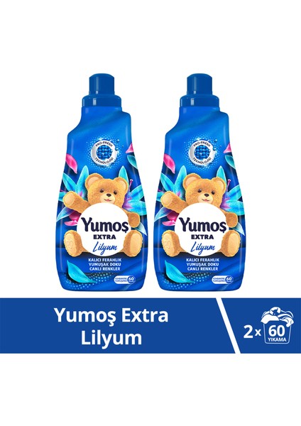 Extra Konsantre Çamaşır Yumuşatıcı Lilyum 1440 ml X2