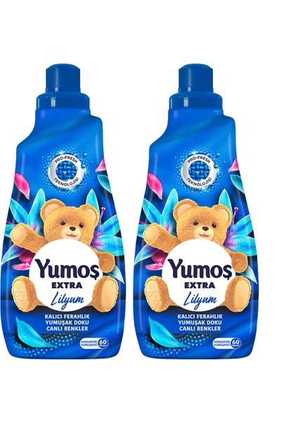 Extra Konsantre Çamaşır Yumuşatıcı Lilyum 1440 ml X2
