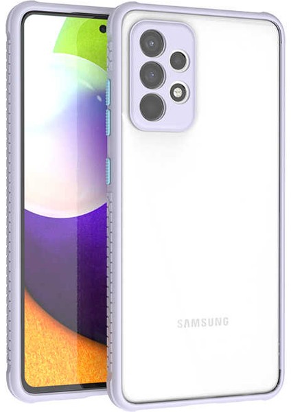 Galaxy A52 Kılıf ​​klcr Kaff Kapak-Mor
